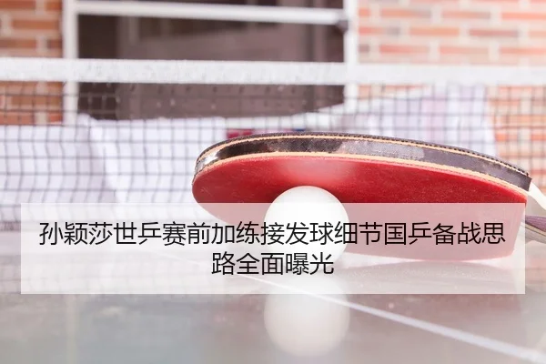 孙颖莎世乒赛前加练接发球细节国乒备战思路全面曝光